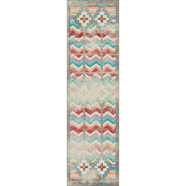 American Dakota Shake Your Shawl Distressed Bright Rug