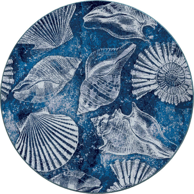 American Dakota Shell Island Ultramarine Rug - 0372UMR234