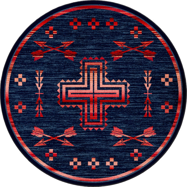 American Dakota Shoot Me Straight Power Red Rug