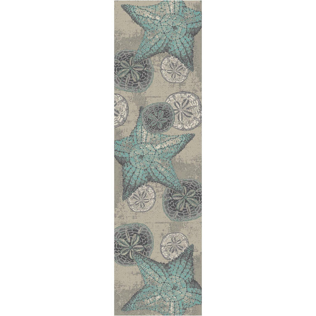 American Dakota Shore Thing Ocean Blue Rug - 0392OCB234