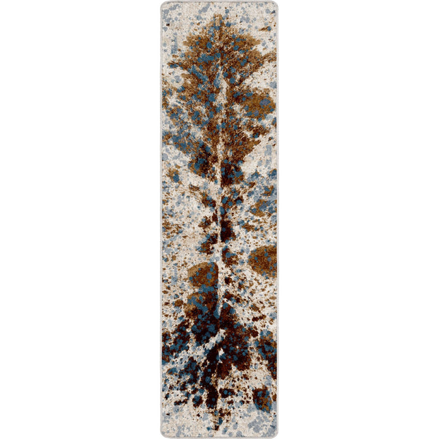 American Dakota Splatter Cowhide Denim Rug