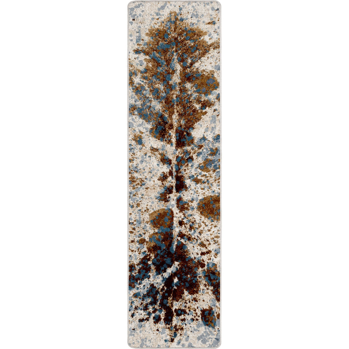 American Dakota Splatter Cowhide Denim Rug