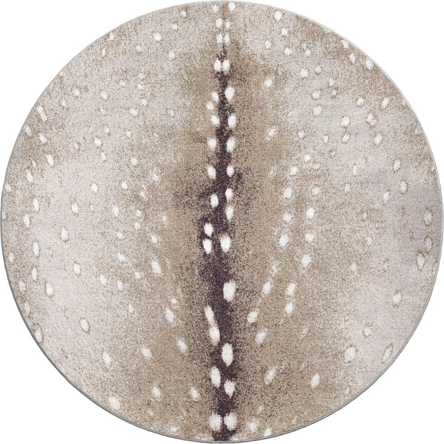 American Dakota Spotted Hide Oatmeal Hint of Gray Rug - 0361GRY234
