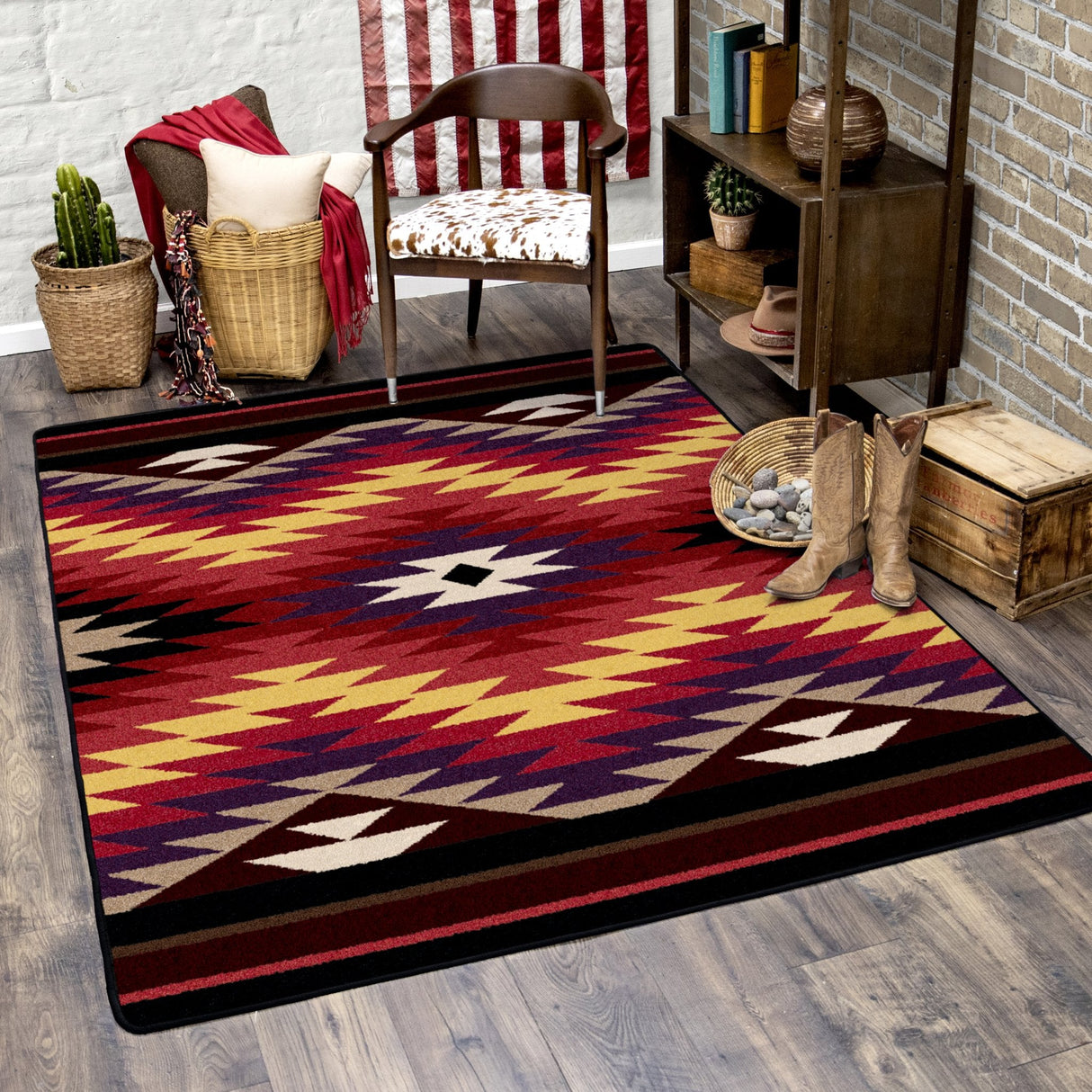 American Dakota Starburst Bright Rug