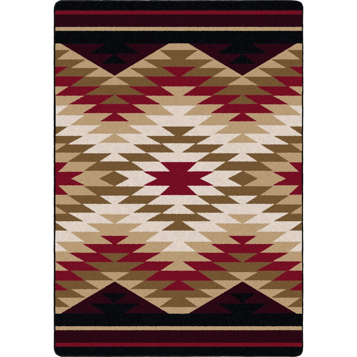 American Dakota Starburst Red Rug