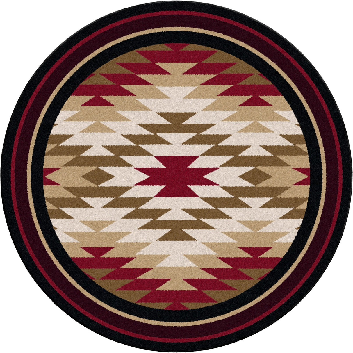 American Dakota Starburst Red Rug