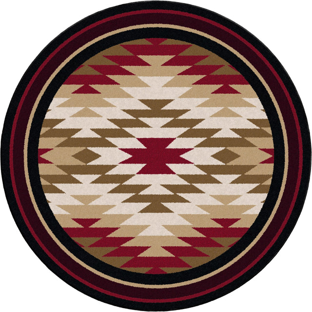 American Dakota Starburst Red Rug