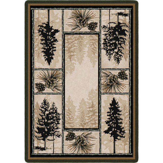 American Dakota Stoic Pines Forest Rug - 0186FOR234