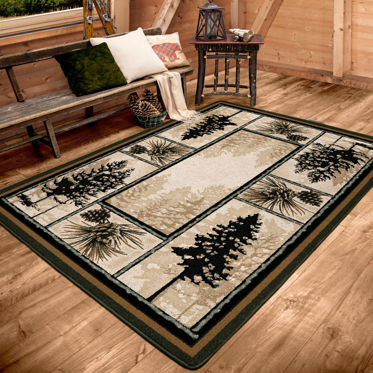American Dakota Stoic Pines Forest Rug - 0186FOR234
