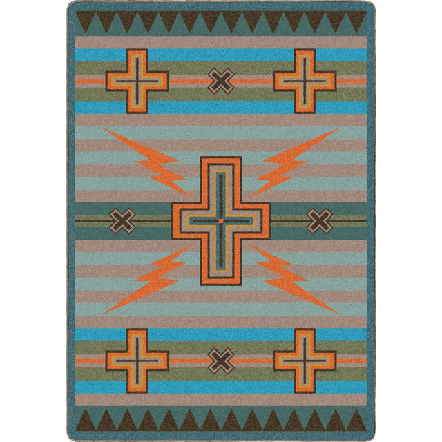 American Dakota Tempest Turquoise Rug - S0277TUR234