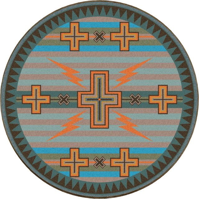 American Dakota Tempest Turquoise Rug - S0277TUR234