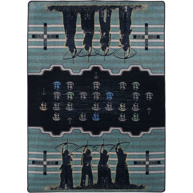 American Dakota The Invaders Blue Rug - SPJ0290BLU201