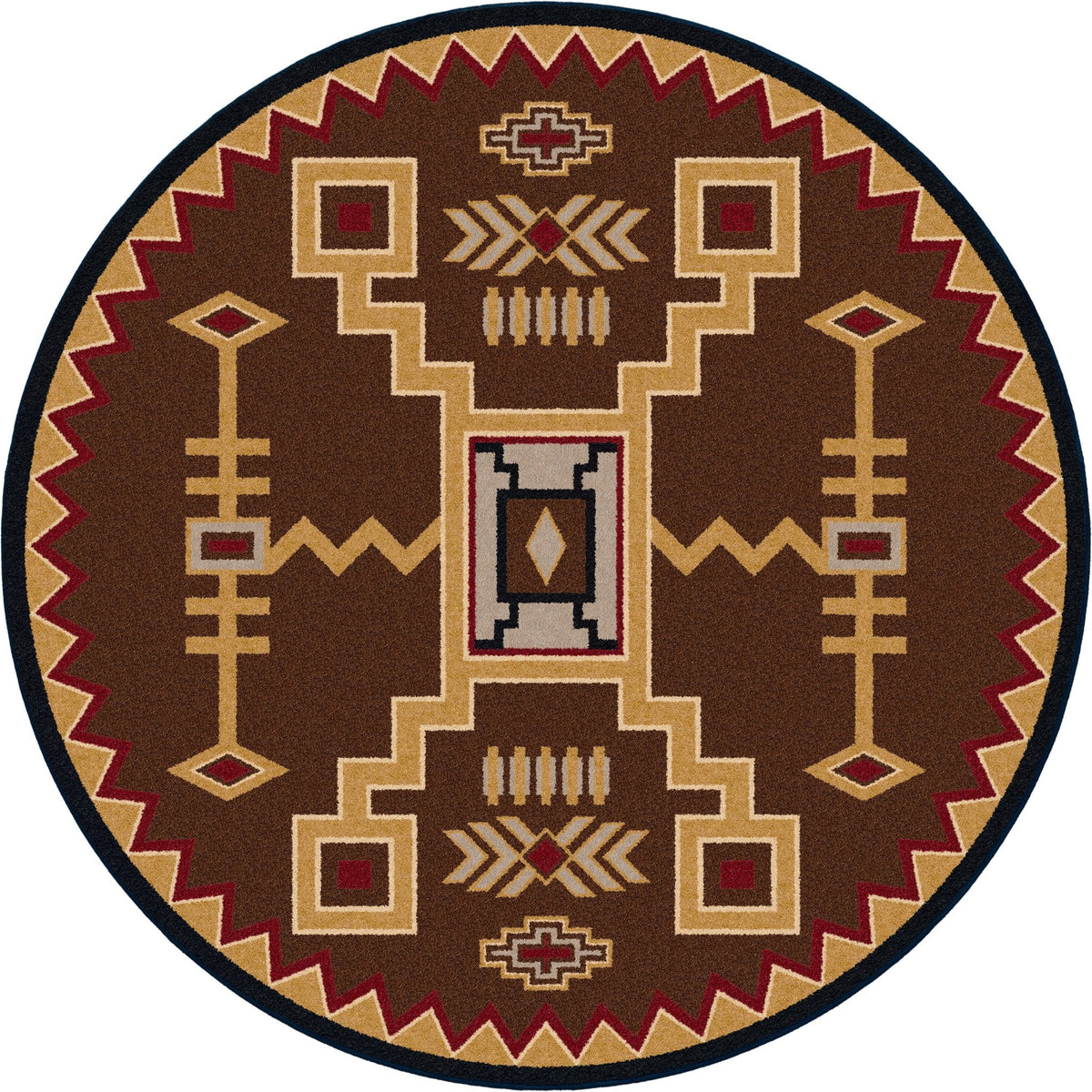 American Dakota Thunderstorm Brown Rug