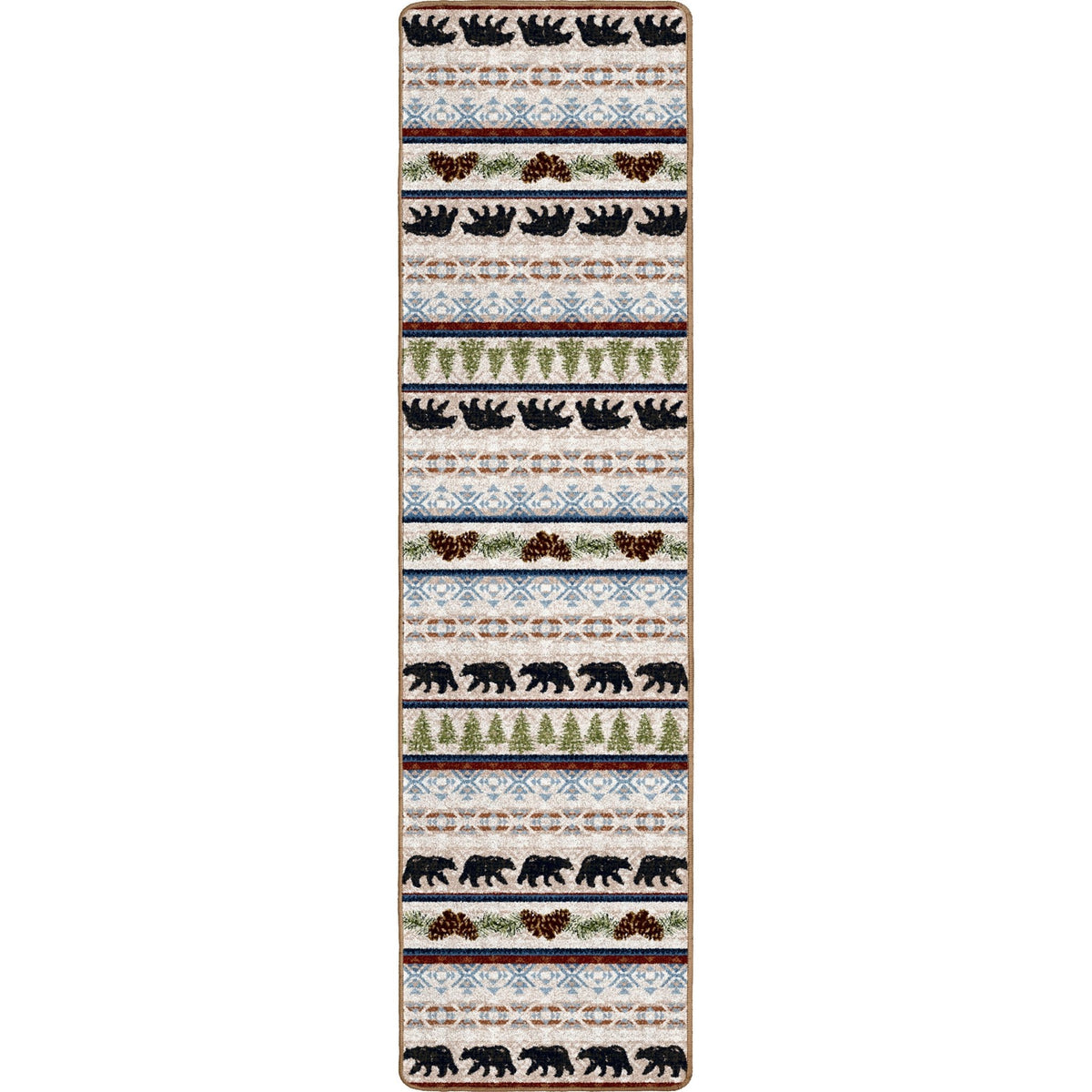 American Dakota Trailside Bear Natural Rug - 0384NAT234
