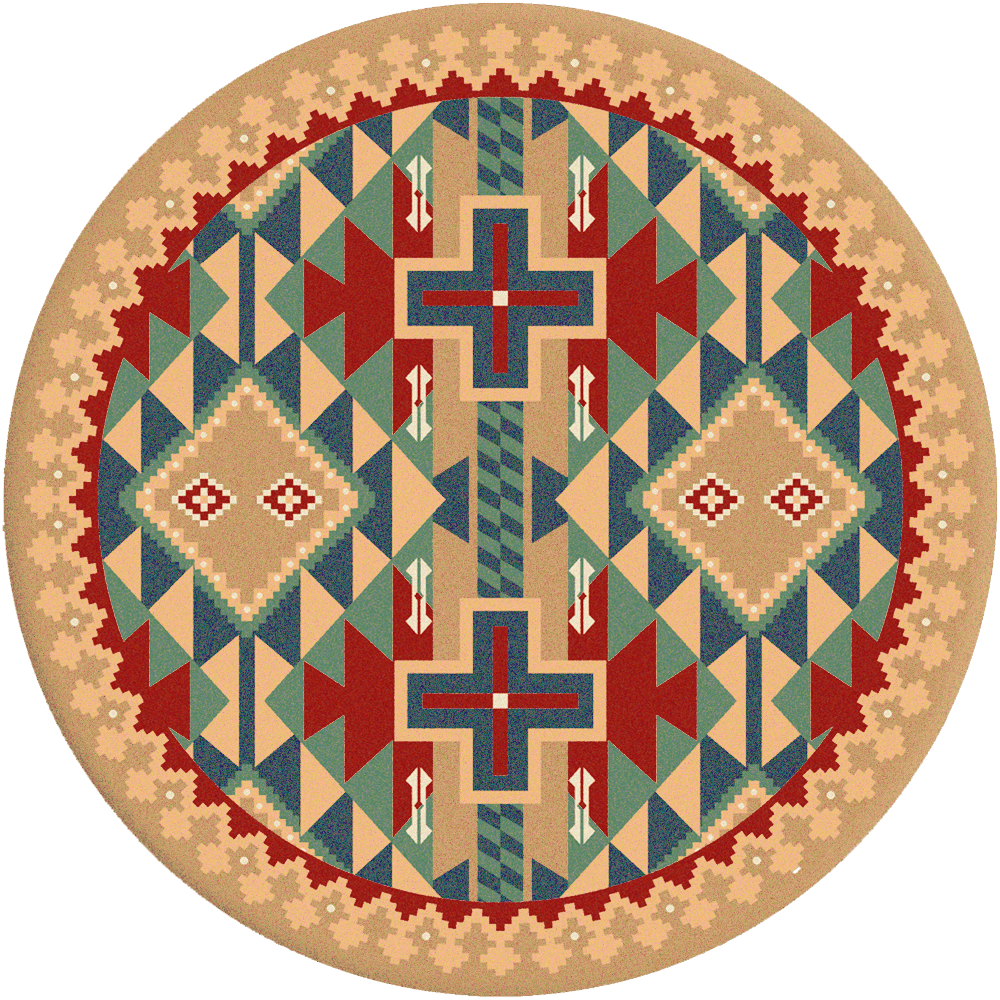 American Dakota Tribesman Kilim Rug