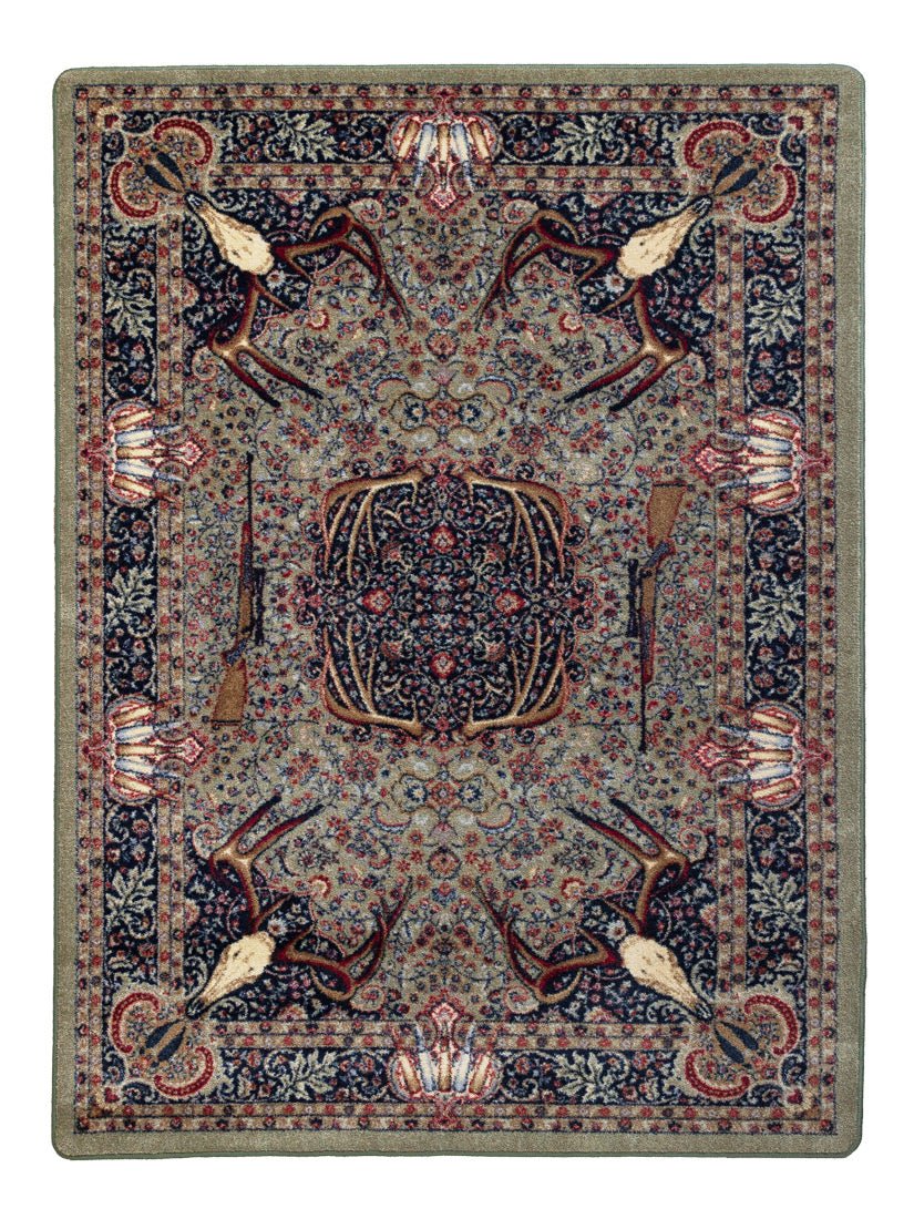 American Dakota Trophy Room Green Rug - 0385GRN234