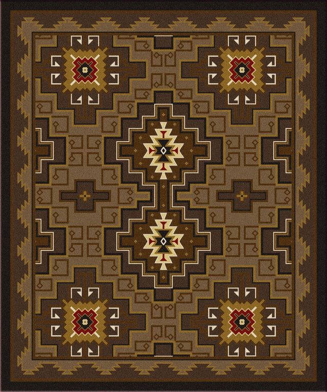 American Dakota Two Sisters Chestnut Rug