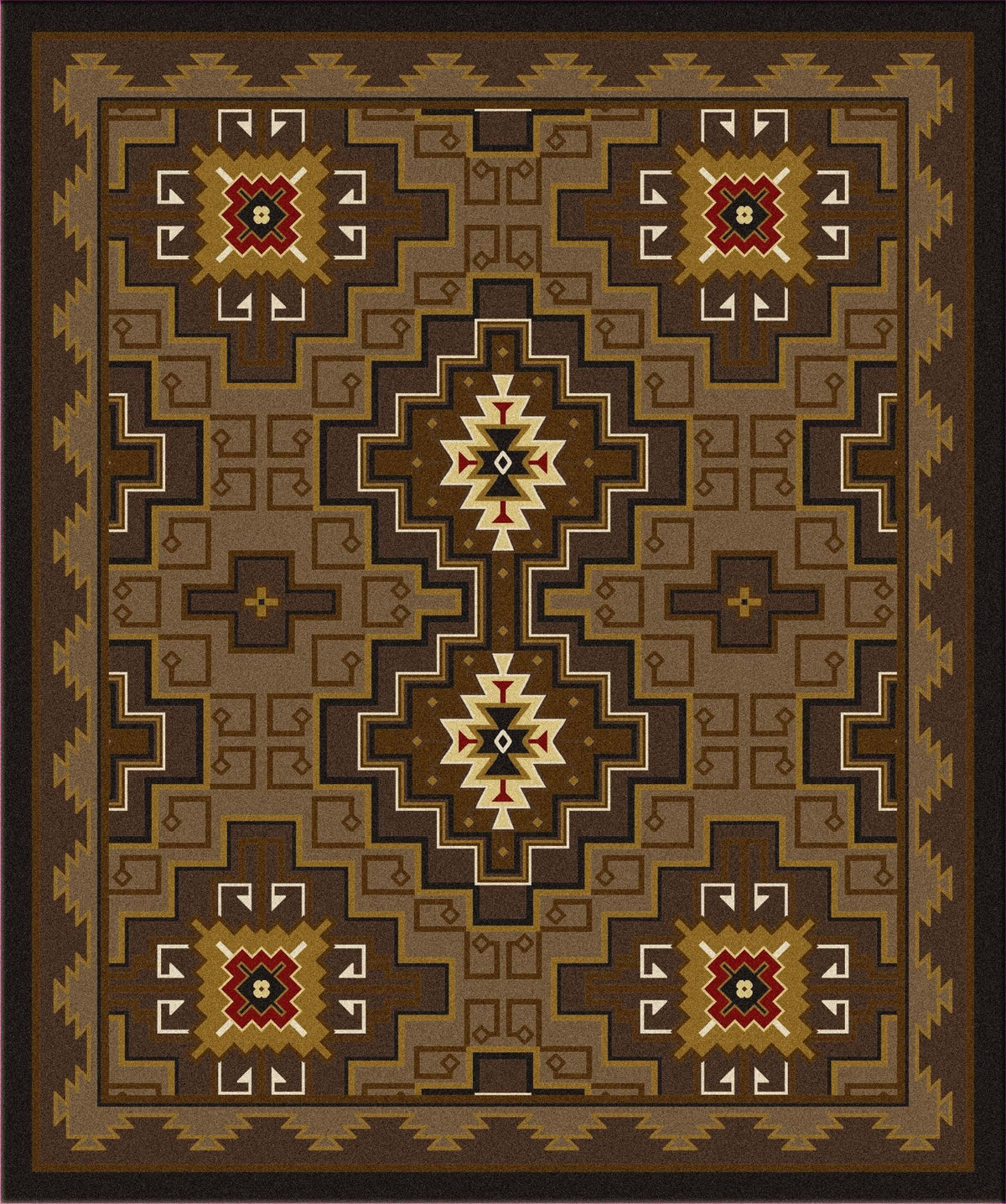American Dakota Two Sisters Chestnut Rug