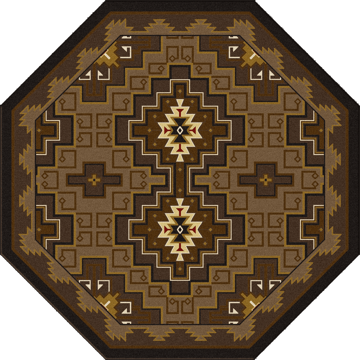 American Dakota Two Sisters Chestnut Rug