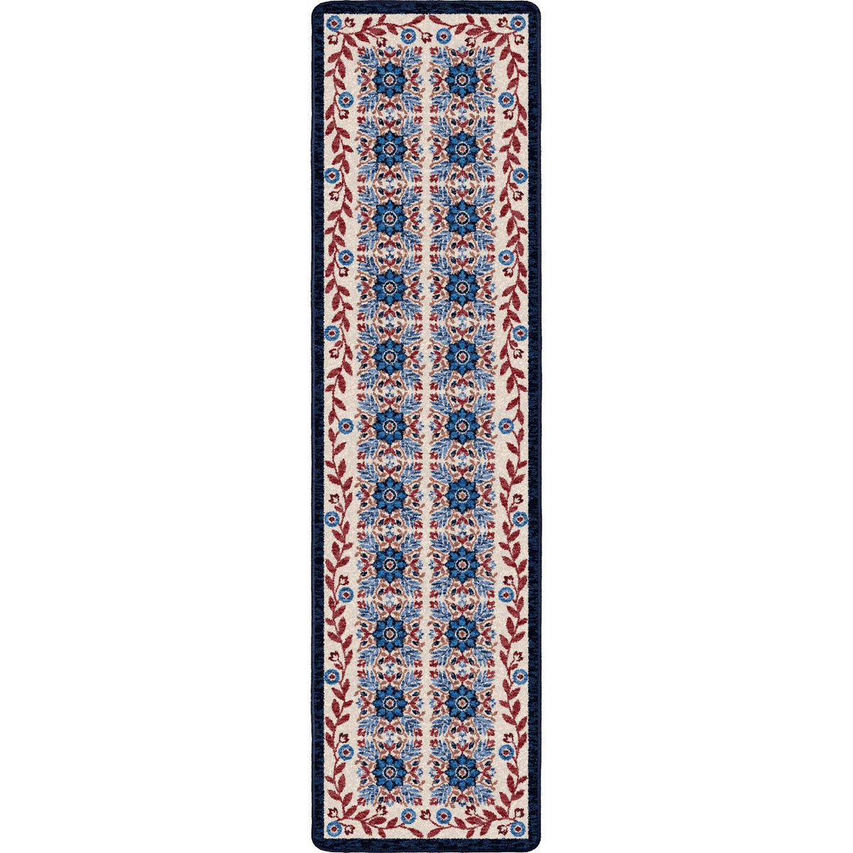 American Dakota United Quilt Antique Red White & Blue Rug - 0723RWB234