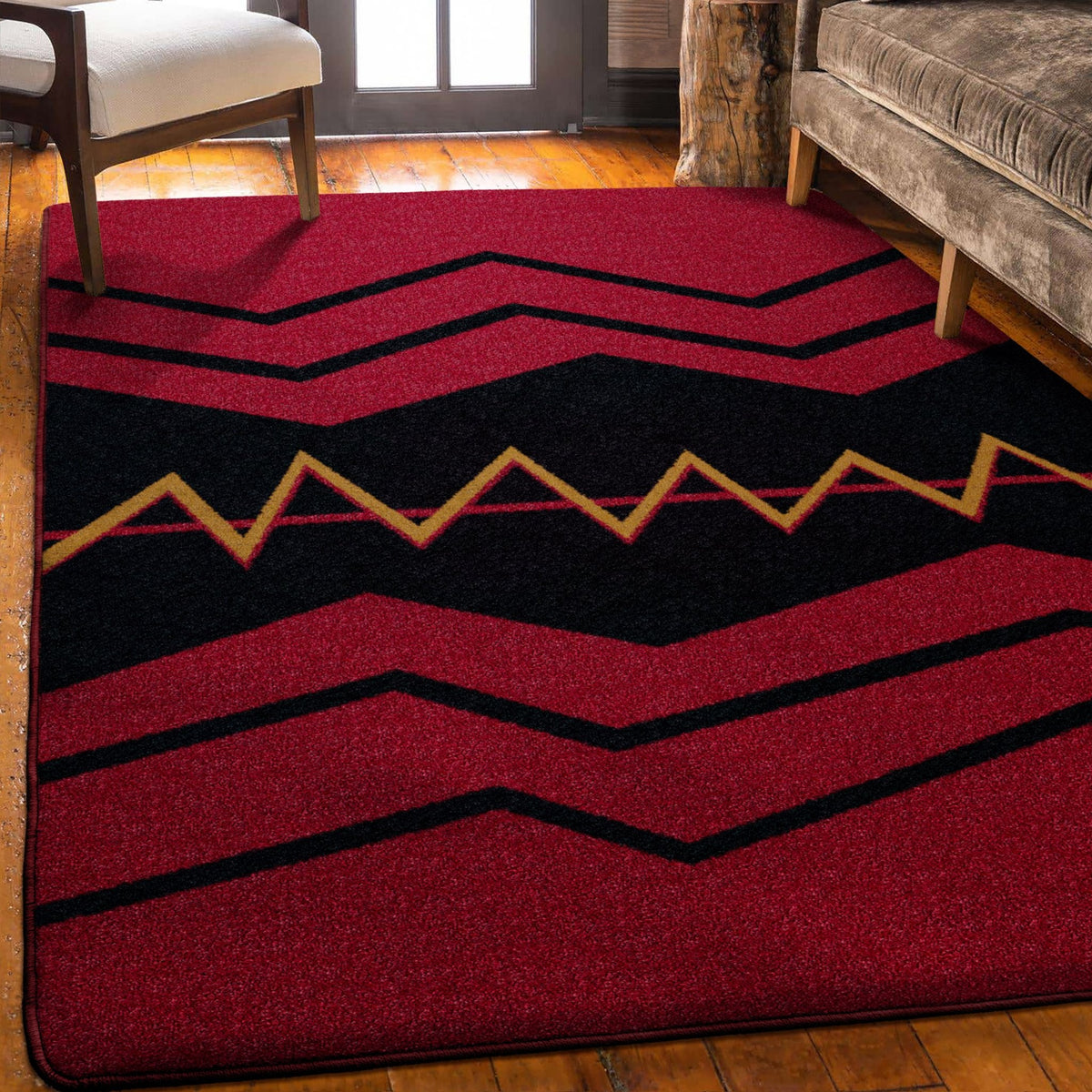American Dakota War Path Red Rug