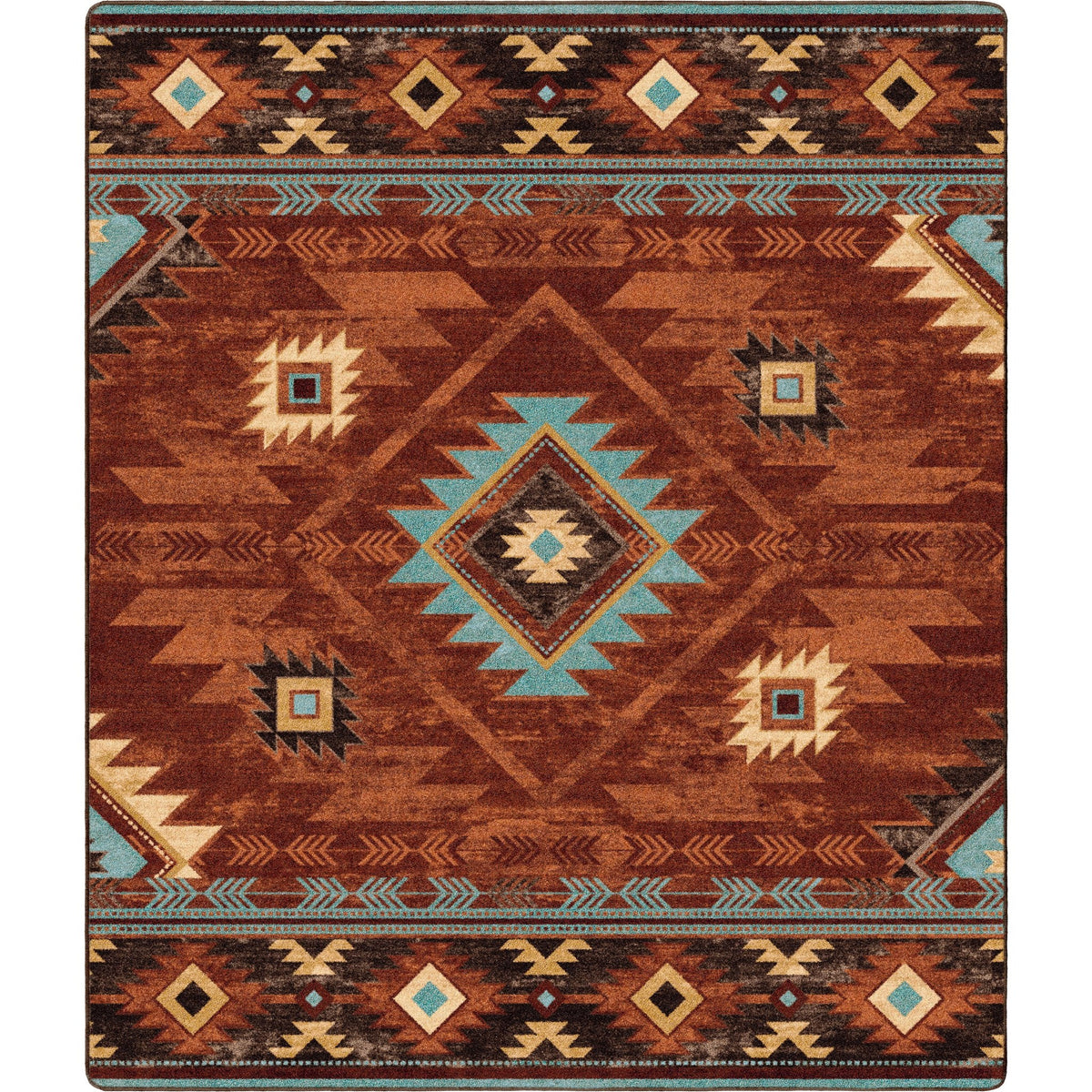 American Dakota Whisky River Rust Rug