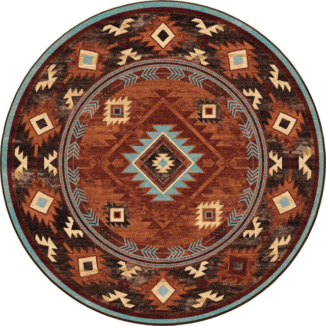 American Dakota Whisky River Rust Rug