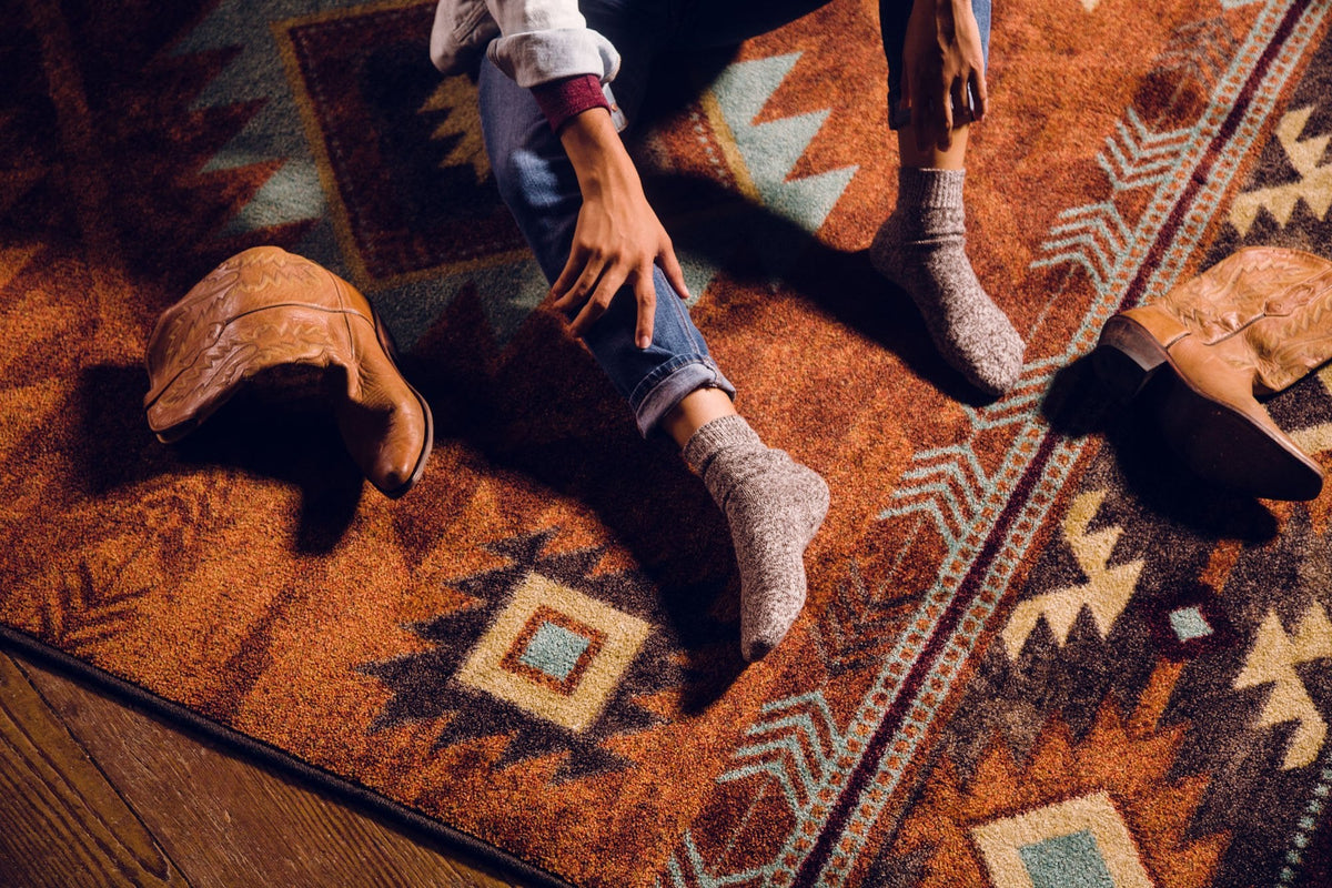 American Dakota Whisky River Rust Rug