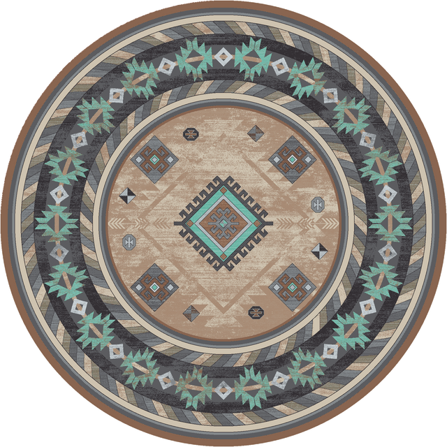 American Dakota Wild Whiskey Mint Rug