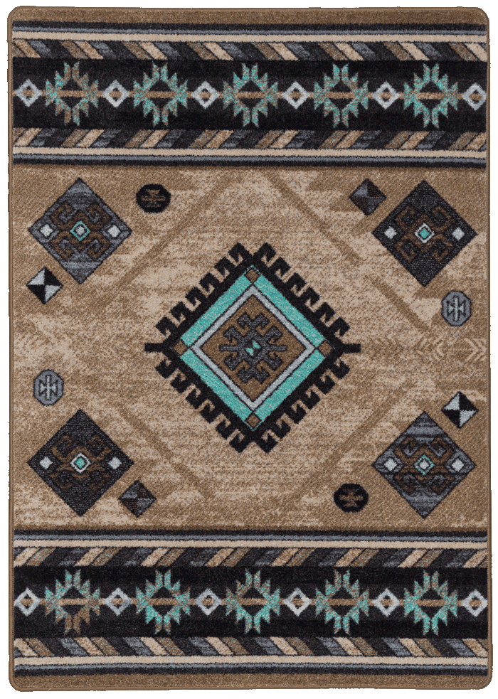 American Dakota Wild Whiskey Mint Rug