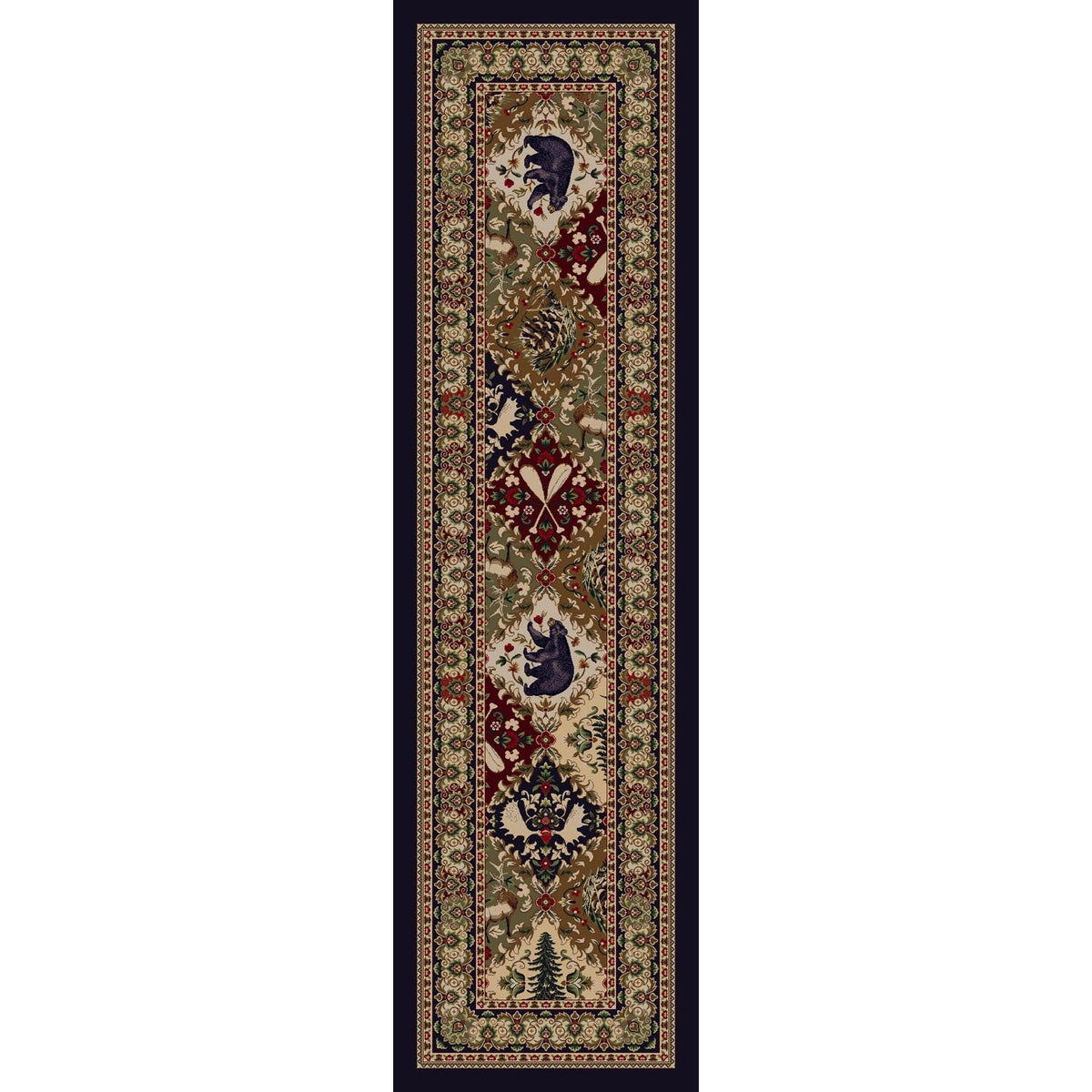 American Dakota Wilderness Panel Multi Rug - 0387MUL280