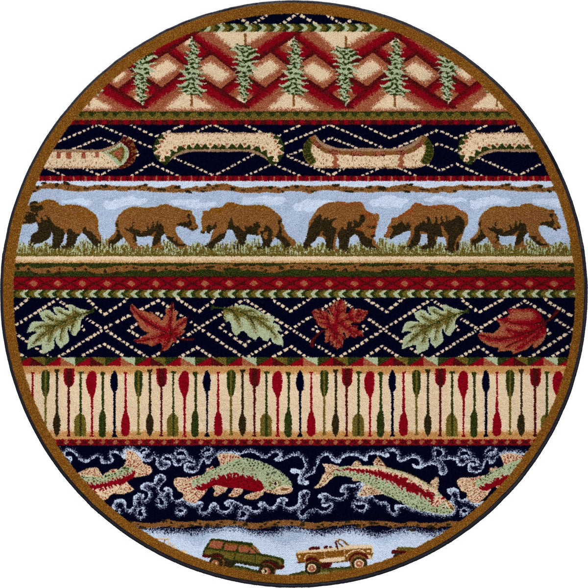 American Dakota Wilderness Trek Multi Rug - 0059MUL234