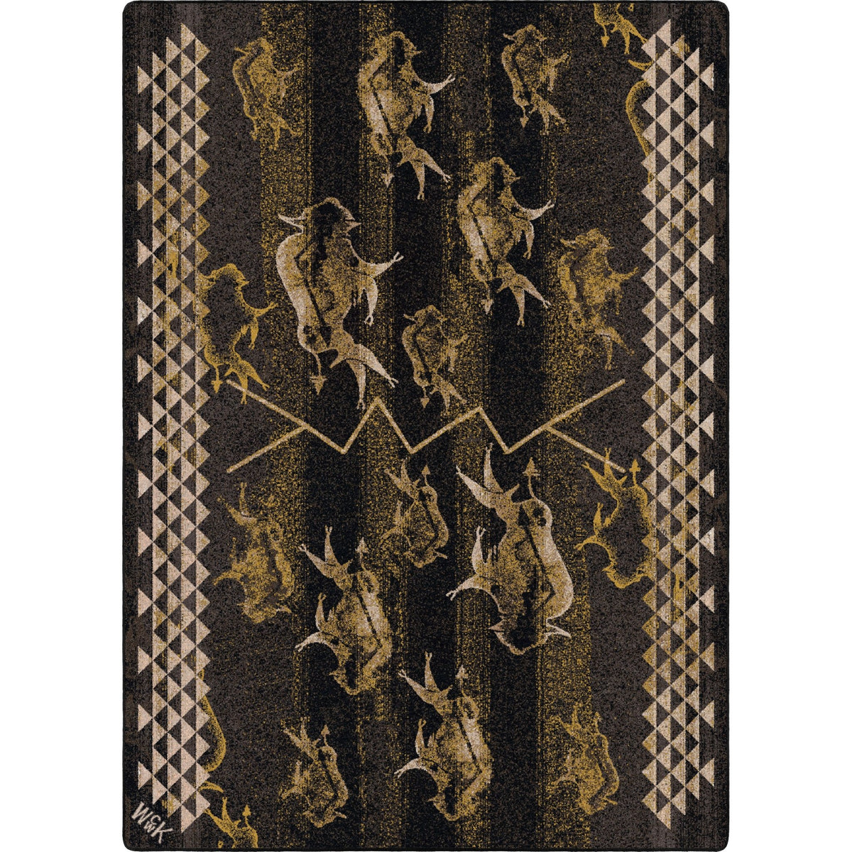 American Dakota Will K Buffalo Rising True Earth Rug - 0786TER234