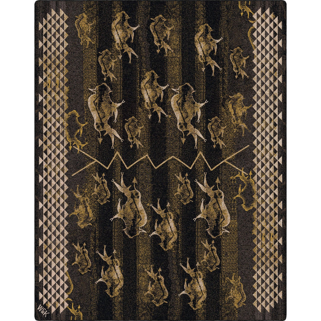 American Dakota Will K Buffalo Rising True Earth Rug - 0786TER234