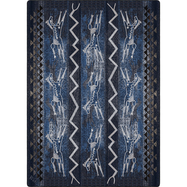 American Dakota Will K Plains Speak Midnight Rug - 0785MNT234