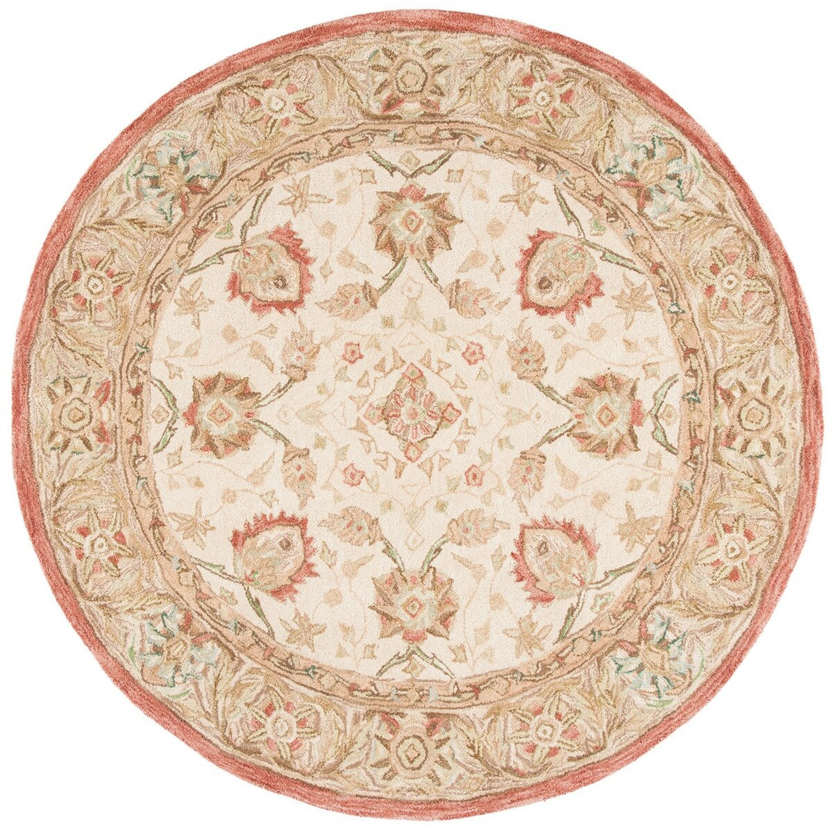 Safavieh Anatolia An512E Ivory / Rust Rugs