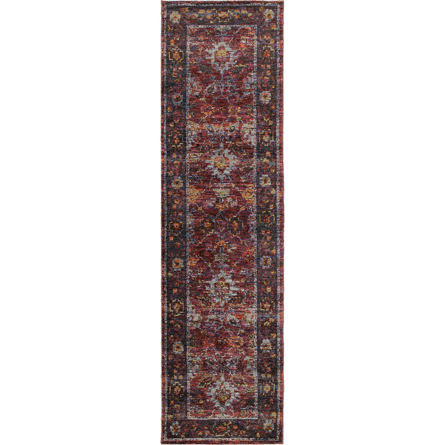 Oriental Weavers Sphinx Andorra 7153A Red/Purple Rugs
