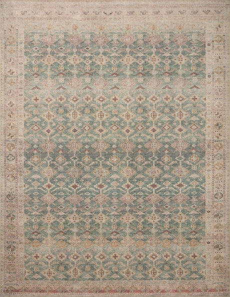 Angela Rose x Loloi Aubrey Aub-02 Aqua/Sand Rug.
