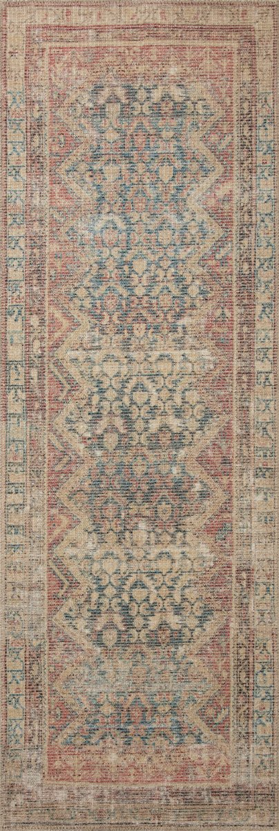 Angela Rose x Loloi Aubrey Aub-03 Ocean/Spice Rug.