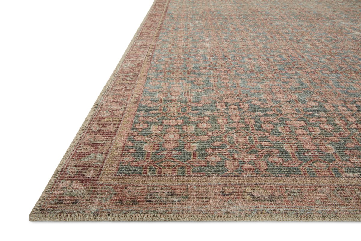 Angela Rose x Loloi Aubrey Aub-04 Blue/Terracotta Rug.