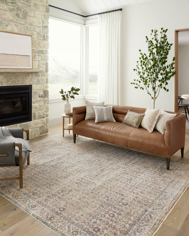 Angela Rose x Loloi Blake Bla-04 Beige/Denim Rug.
