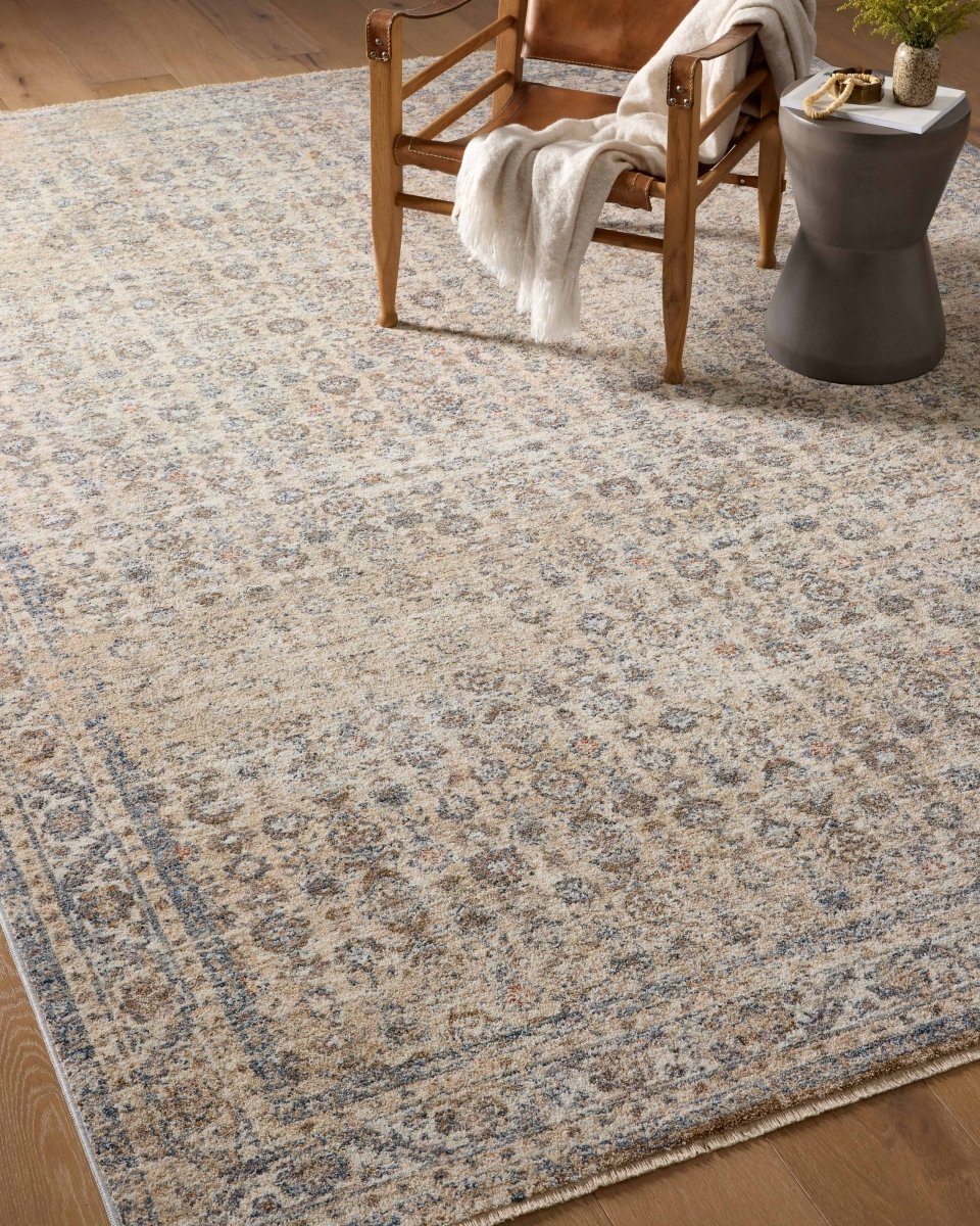 Angela Rose x Loloi Blake Bla-04 Beige/Denim Rug.