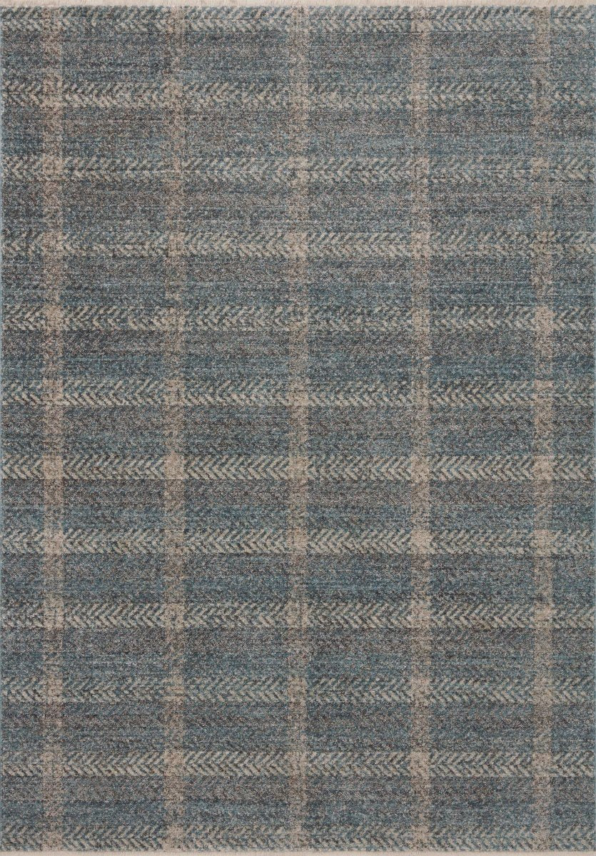 Angela Rose x Loloi Ember Emb-03 Blue/Beige Rug.