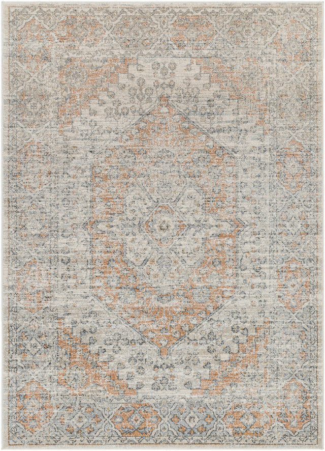 Surya Alpharetta Aph-2309 Light Beige, Cream, Medium Gray, Dusty Coral, Charcoal, Amber Rug.