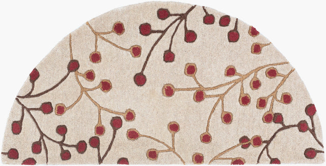Livabliss Athena Ath-5053 Burgundy, Camel, Dark Brown Rugs - novelty flat view