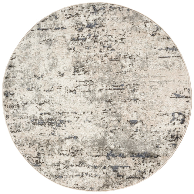 Nourison Quarry QUA01 Machine Made Ivory, Blue, Grey Rug