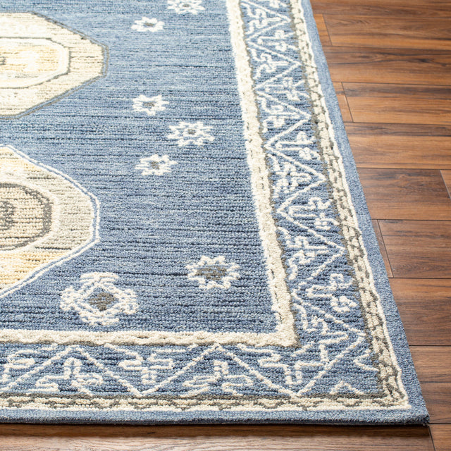 Surya Addyson Ayo-2300 Medium Gray, Wheat, Cream, Denim Rug.
