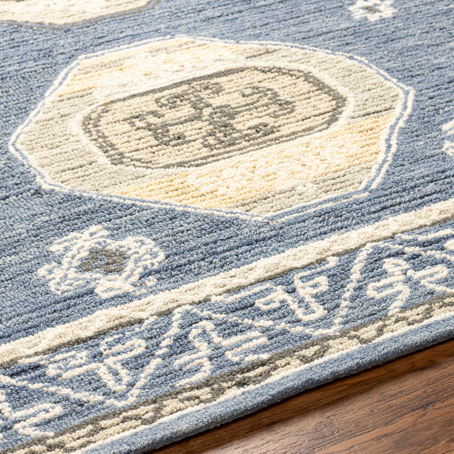 Surya Addyson Ayo-2300 Medium Gray, Wheat, Cream, Denim Rug.