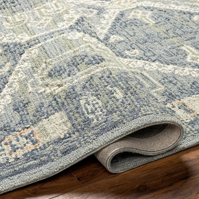 Surya Addyson Ayo-2301 Blue, Sage, Ivory Rug.