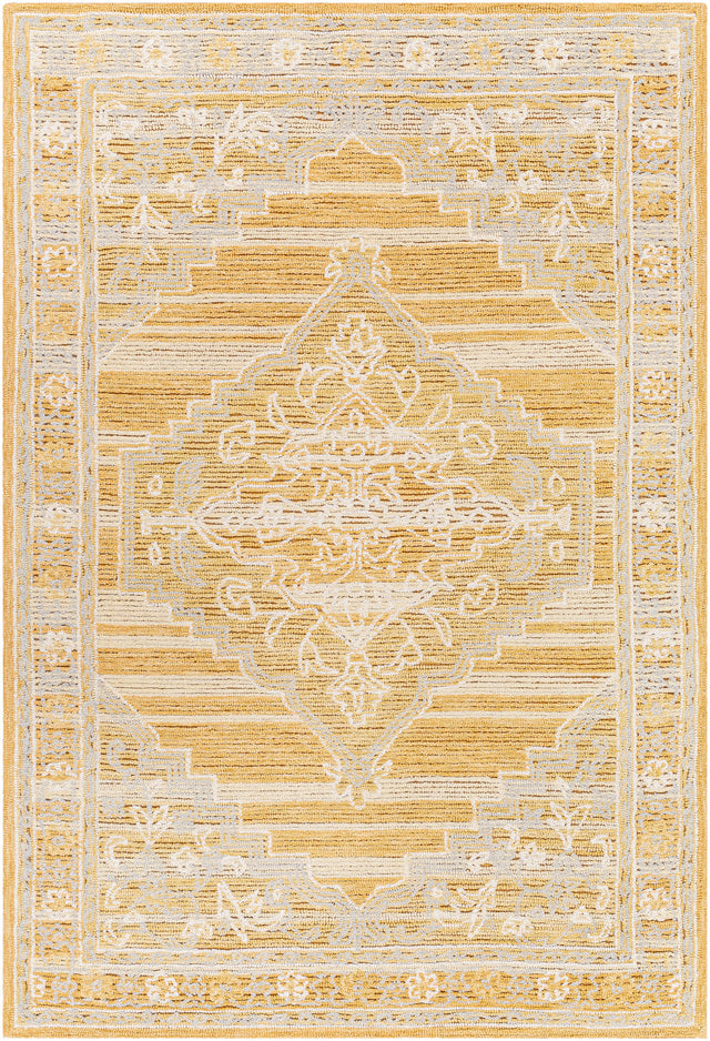 Surya Addyson Ayo-2302 Mustard, Light Slate, Ivory Rug.
